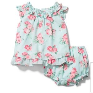 Baby Rose Chiffon Matching Set and Socks - Janie and Jack